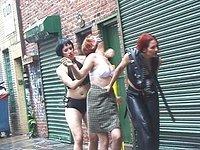 Lesbian chicks tie each other up outside - movie 2 - 5