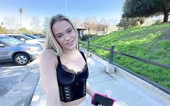 Watch Now - Chloe rose gets her teen pussy fucked in public