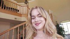 Size queen Sage Foxx will only fuck a man with a huge sausage to suck on - movie 2 - 2