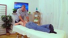 Lovely Evil takes it up the ass on a massage table - movie 1 - 2