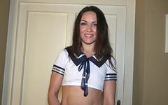 Kristina Gralk gets creampied in her sailor stripper lingerie - movie 4 - 2