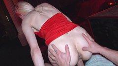 Blonde wannabe stripper Fanny Bell fucks for a chance to dance - movie 4 - 4