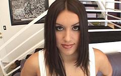 Ver ahora - Big boobed brunette megan jones wears white fishnets while being fucked