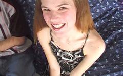 Jetzt beobachten - Cute teen anne has already learned how to deep throat a fat dick