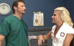 Aubrey Adams is a nasty blonde nurse join background